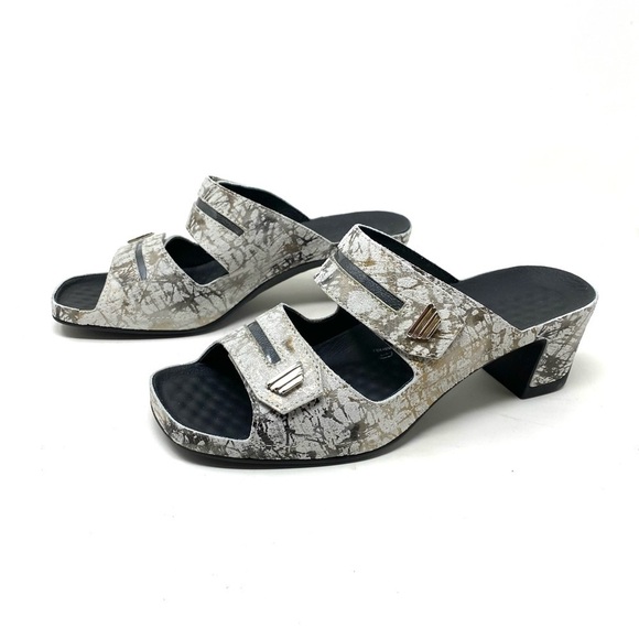 Vital Joy Frost Leather Dress sandals 05001 Clown/Apache Creme Grau - Picture 2 of 7